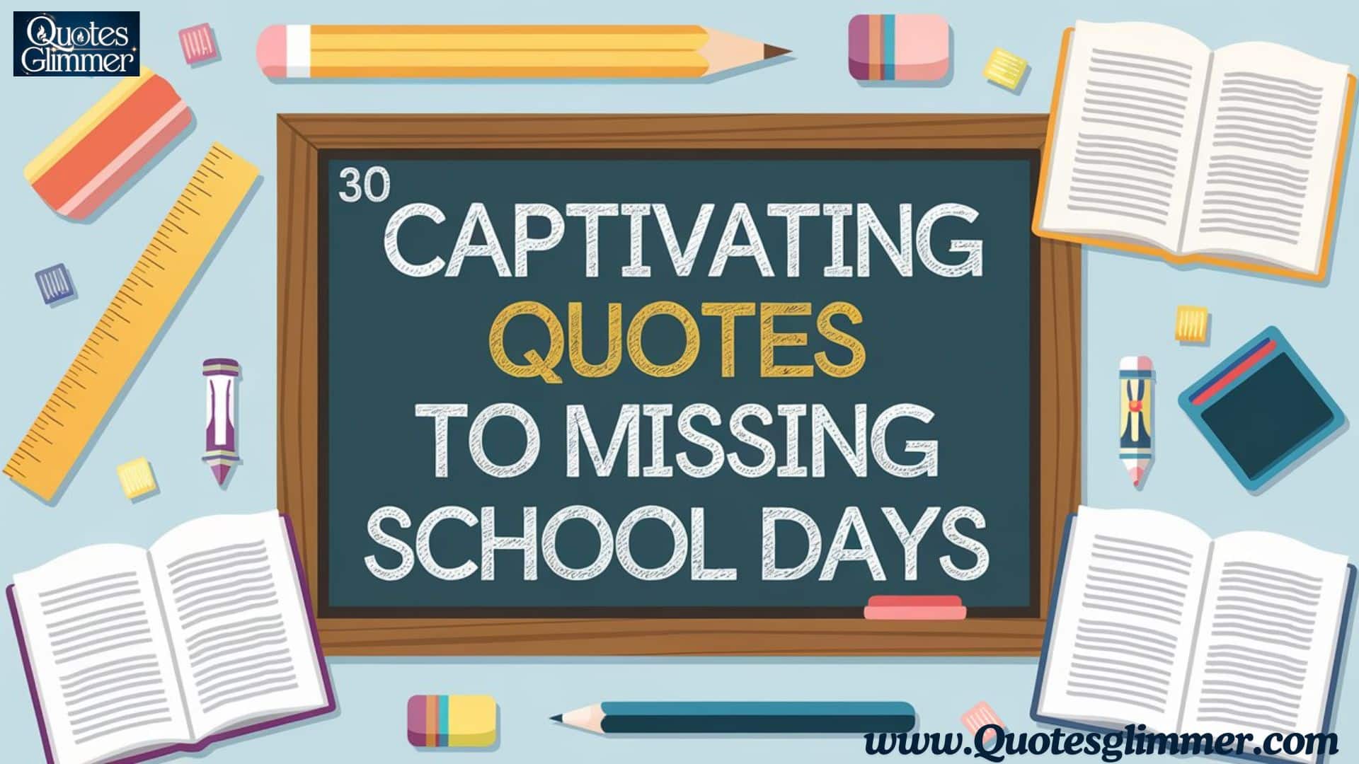 30 Captivating Quotes to missing school days