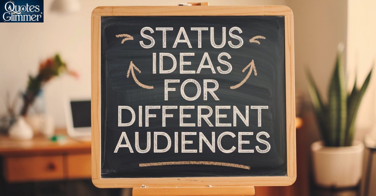 Status Ideas for Different Audience