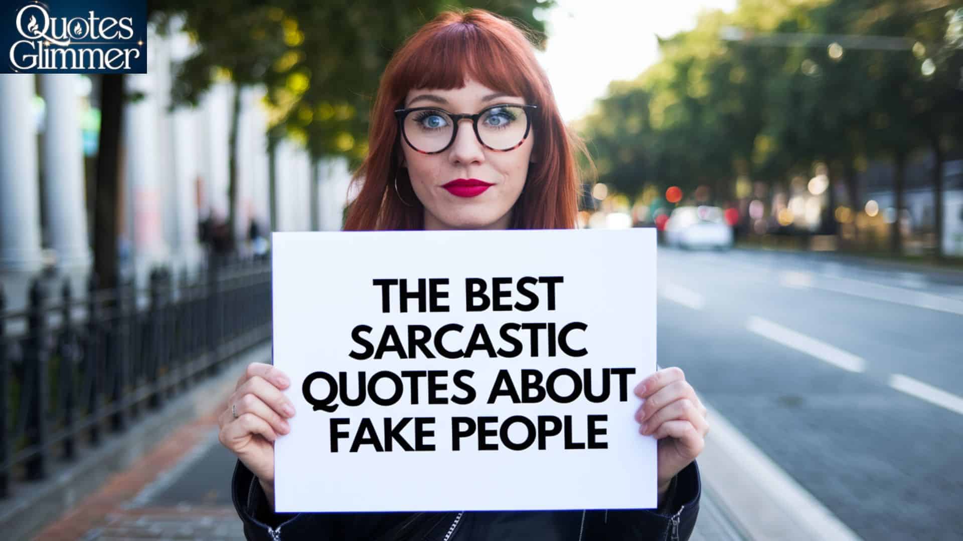 The Best Sarcastic Quotes About Fake People