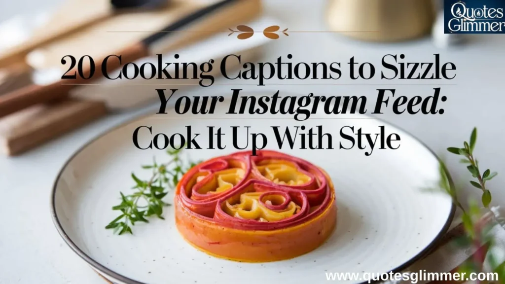 20 Cooking Captions to Sizzle Your Instagram Feed: Cook It Up with Style