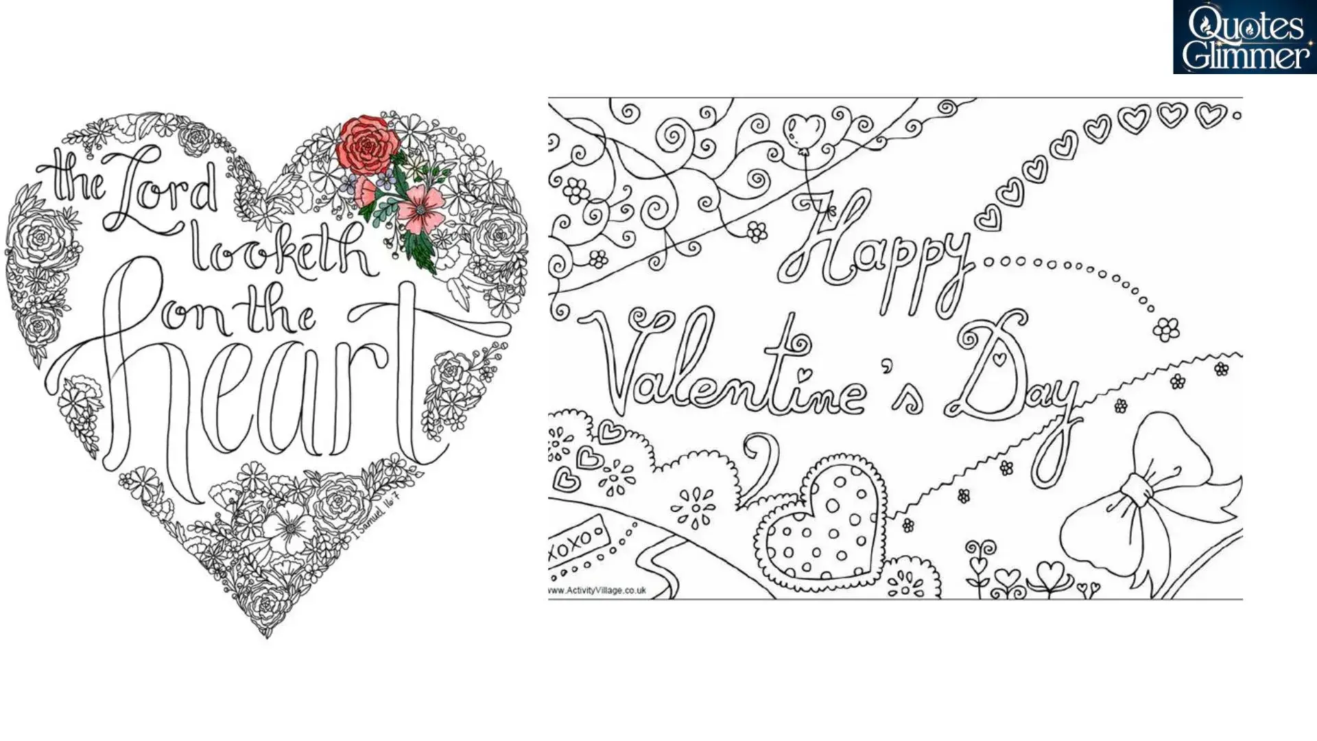 What Are Valentine Coloring Quote Pages?