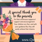 Heartfelt Thank You Message For Parents From Teacher