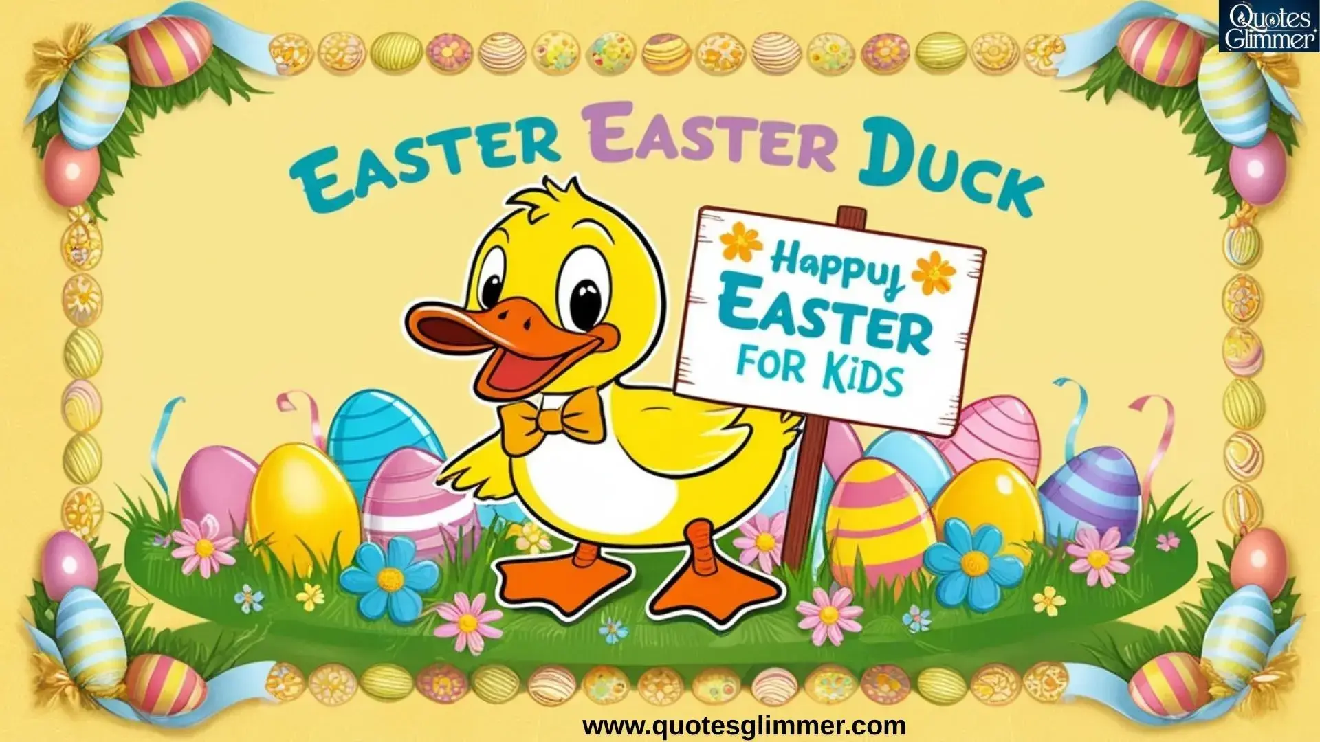 10 Printable Easter Duck Coloring Pages – with Easter Messages for Kids