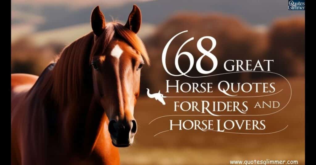 68 Great Horse Quotes For Riders and Horse Lovers