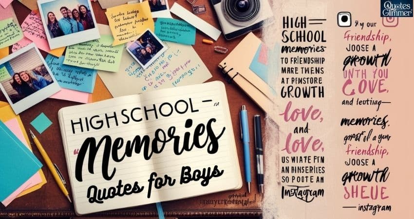 High School Memories Quotes for Boys