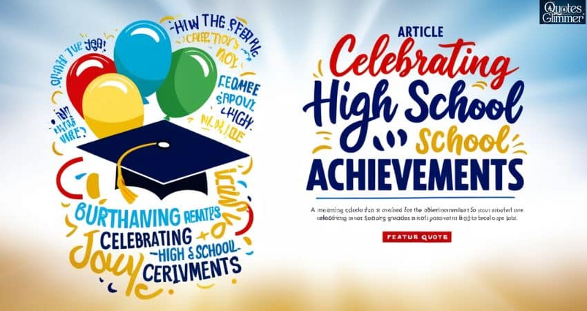 Quotes to Celebrate High School Achievements