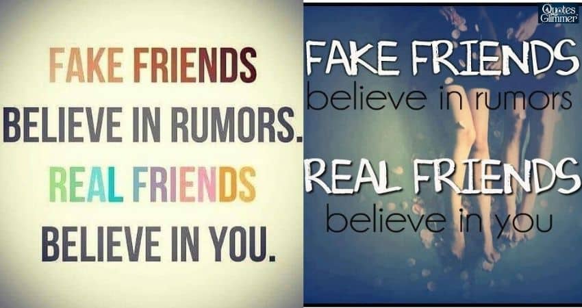 Real Friends Vs. Fake Friends Quotes